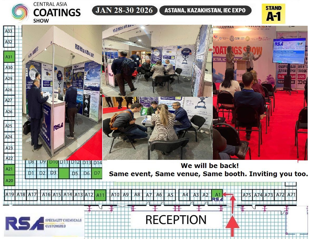 Central Asia Coatings Show 2026 presentation by RSA in Astana