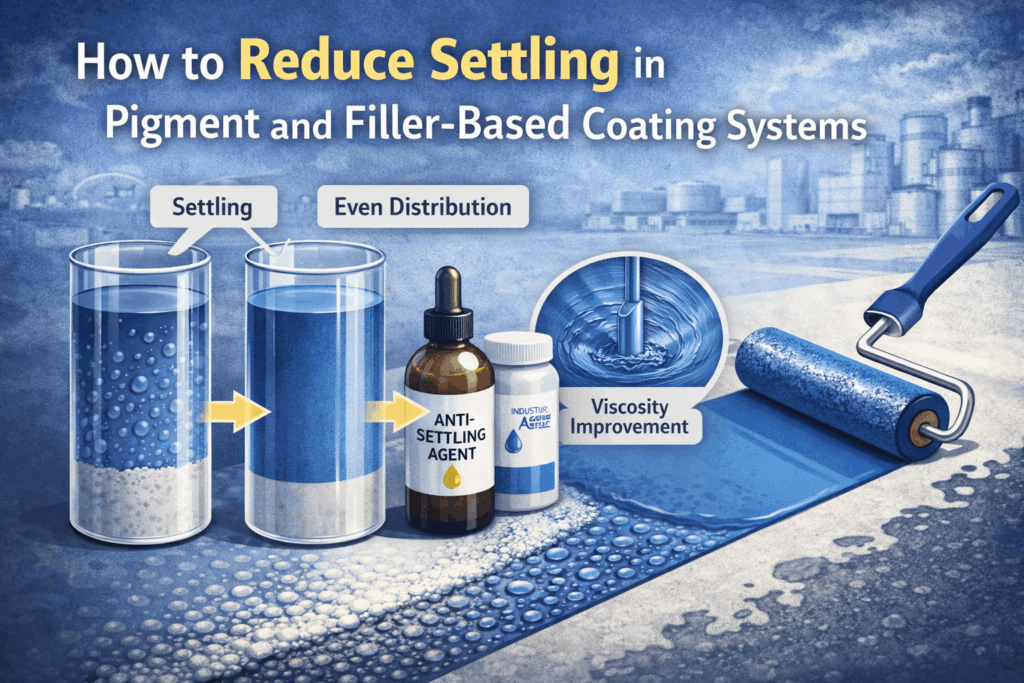 Instructions for reducing settling in coatings