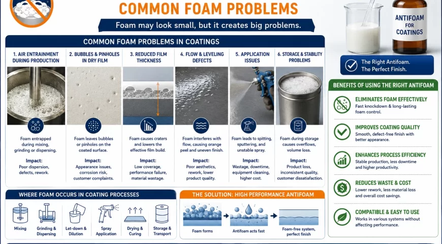 Antifoam for Industrial Coatings: Common Foam Problems