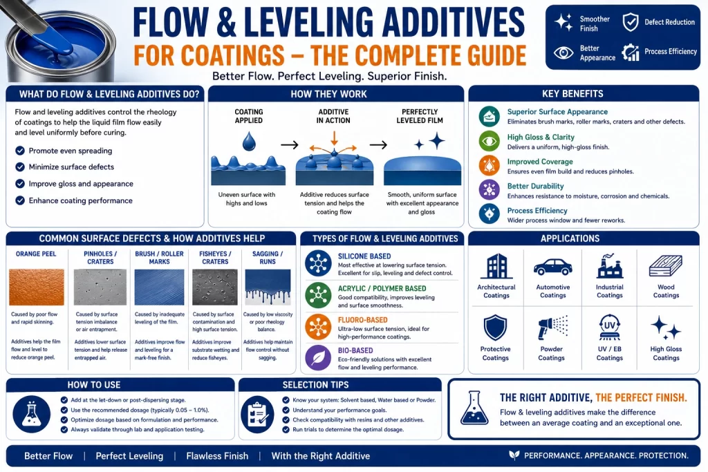 Flow Additive vs Leveling Additive in Coatings | Key Difference