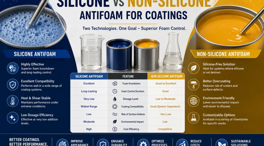 Silicone vs Non-Silicone Antifoam for Industrial Coatings