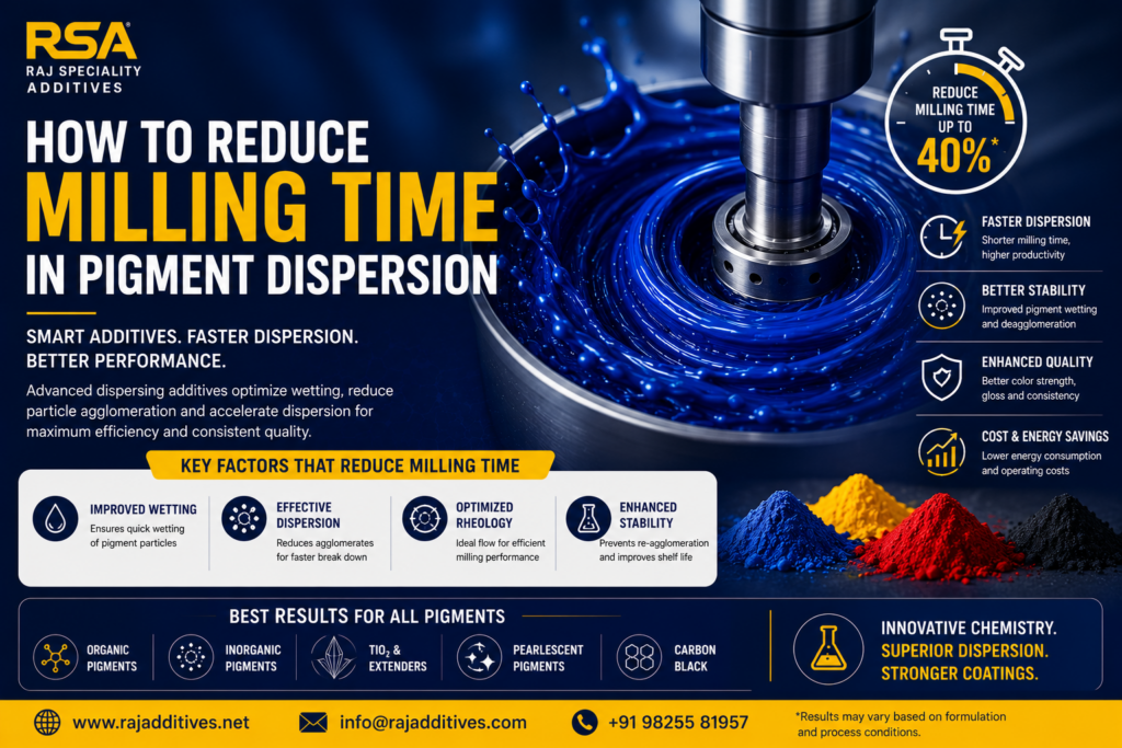 How to Reduce Milling Time in Pigment Dispersion