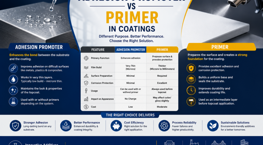 Adhesion Promoter vs Primer in Coatings | Key Difference